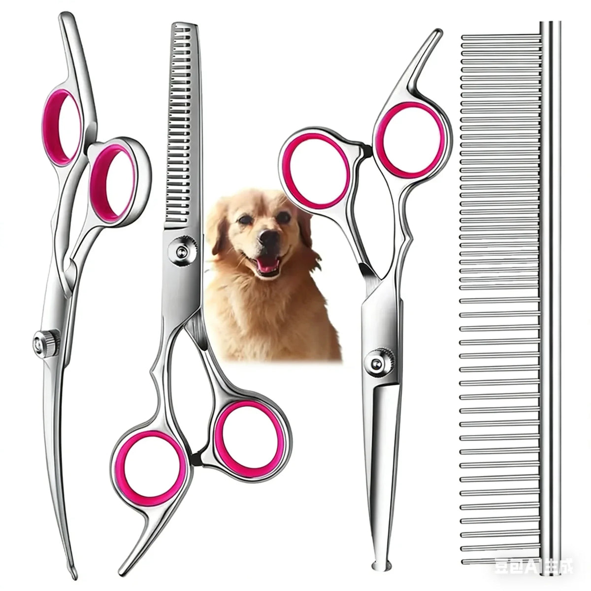Safe and Precise Professional Pet Grooming Scissors – 4 Colors