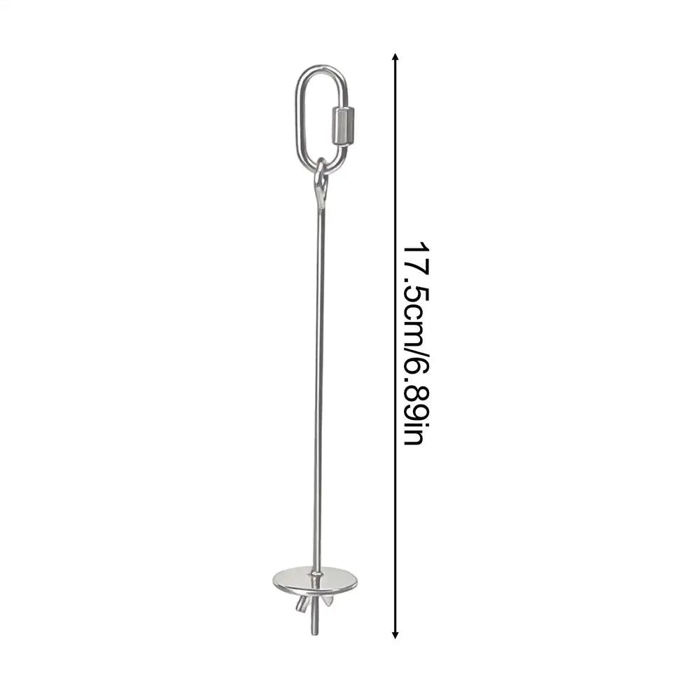 Stainless Steel Bird Toy Skewer Fruit Spear Hanging Holder Pet Parrot Parakeet