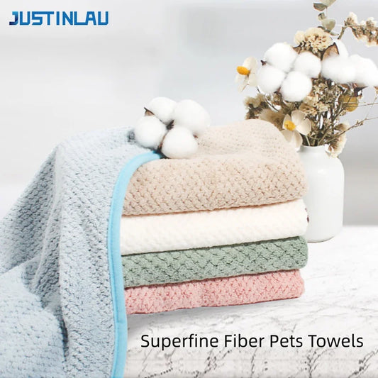 JUSTINLAU Pets Bath Towel Superfine Fiber - MyPetDollar.com