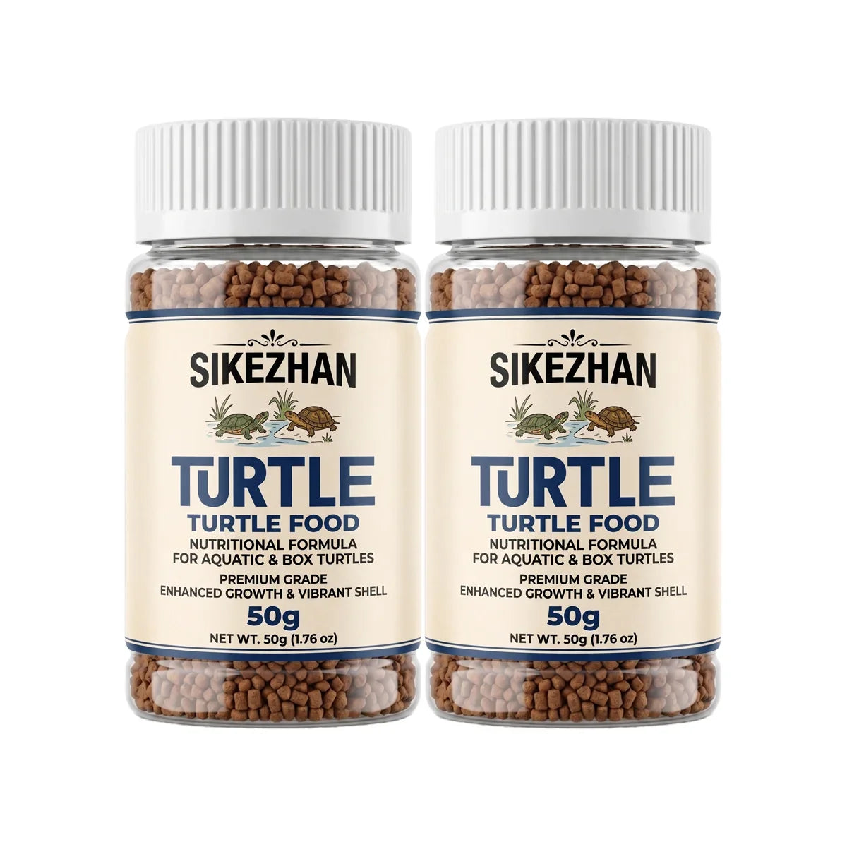 Sikezhan Turtle Food 50g Probiotic Pellets – 3 Colors