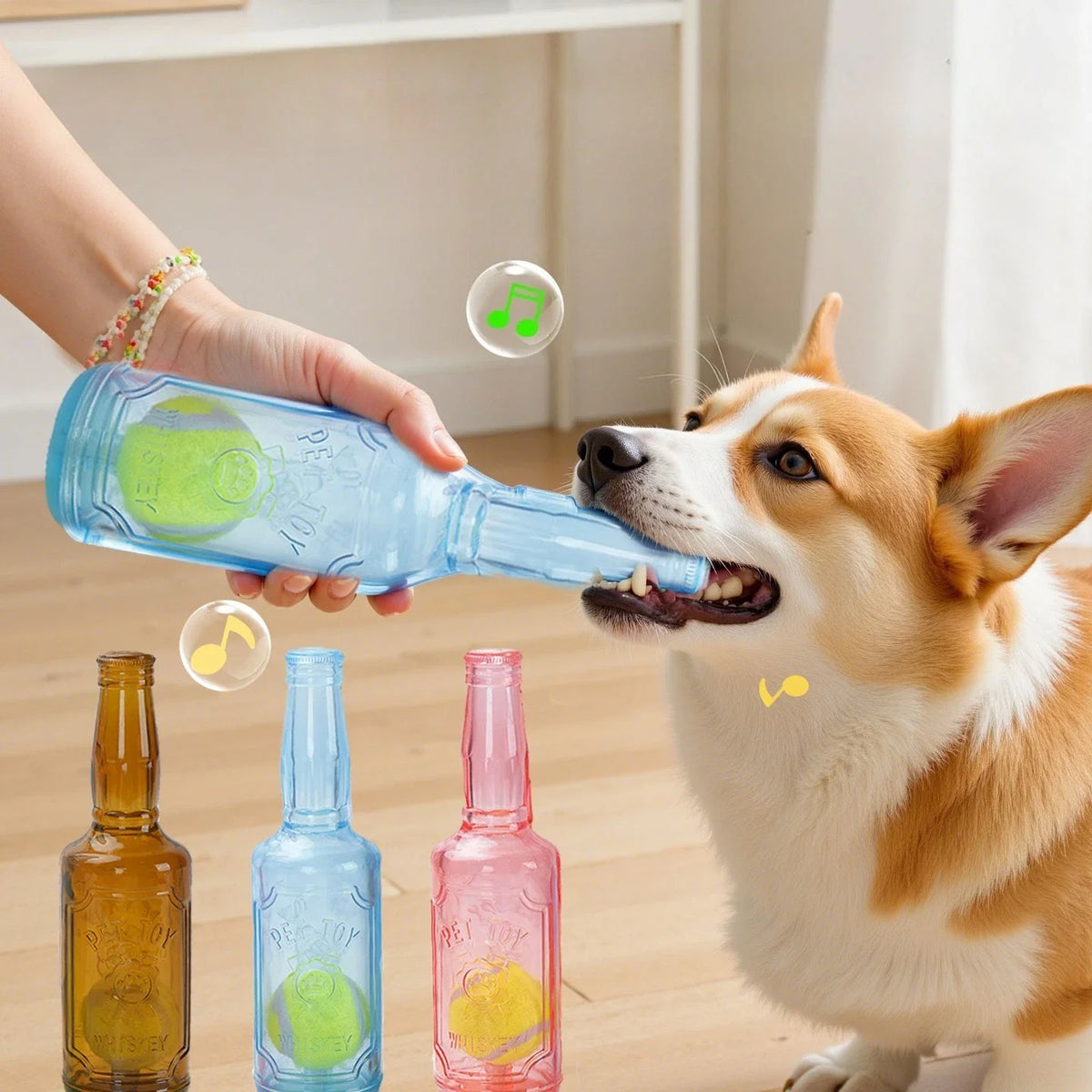 Dog Chew Toy TPR Bite-resistance Beer Bottle - MyPetDollar.com