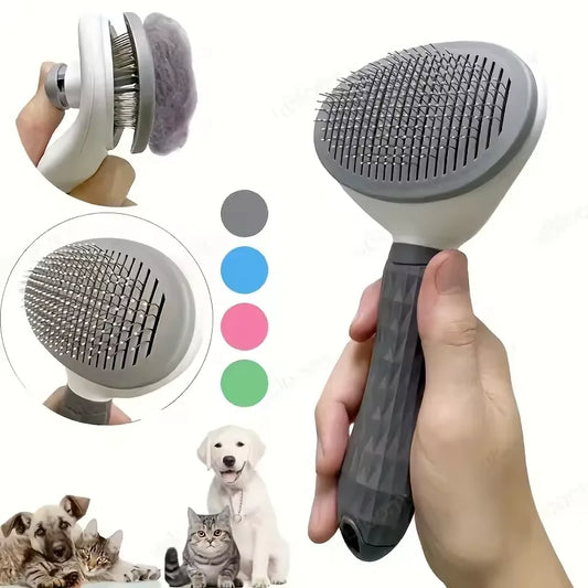Pet Dog Brush Cat Comb Self Cleaning Pet - MyPetDollar.com