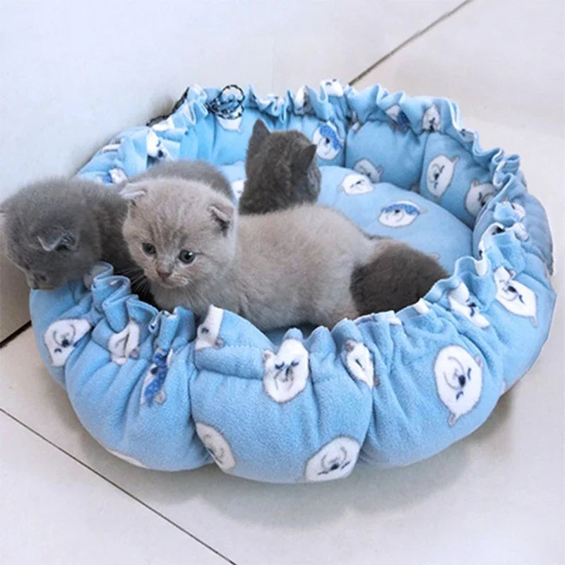 Soft Cat Bed Fluffy Adjustable Cat Cushion - MyPetDollar.com