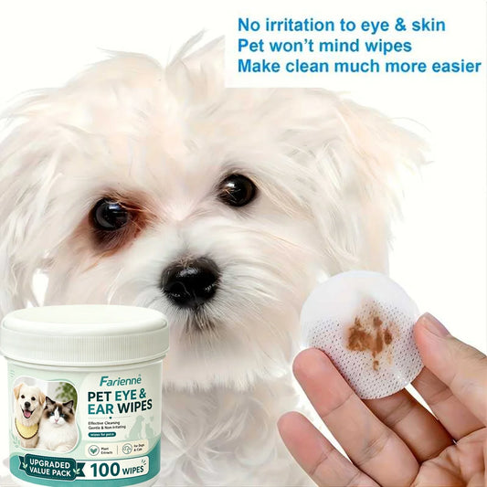 Farienne 100pcs Pet Eye And Ear Wipes for - MyPetDollar.com