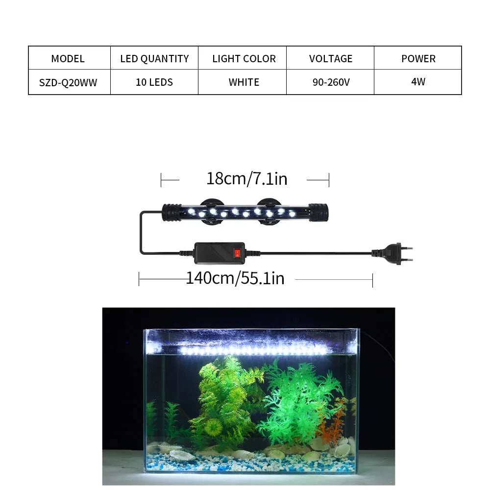 90-260V Aquarium Light LED Waterproof Fish - MyPetDollar.com