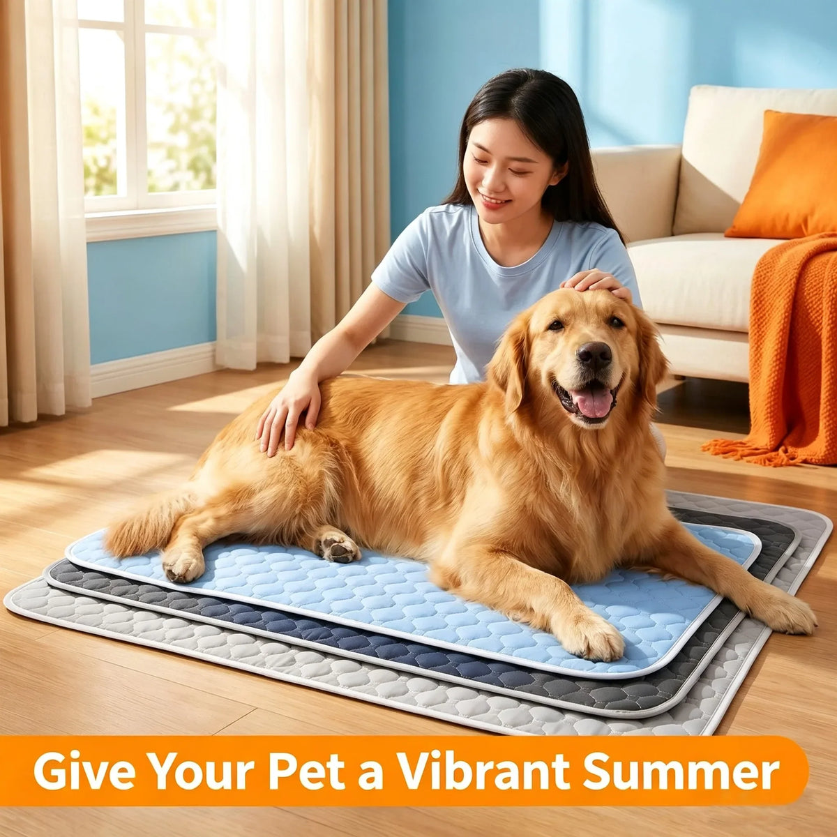 Dog Pee Reusable Pad Blanket Summer Cool - MyPetDollar.com