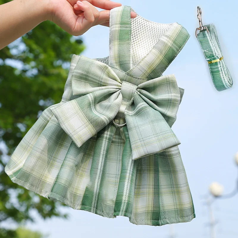New Adjustable Dog Dress Set Mesh Breathable - MyPetDollar.com