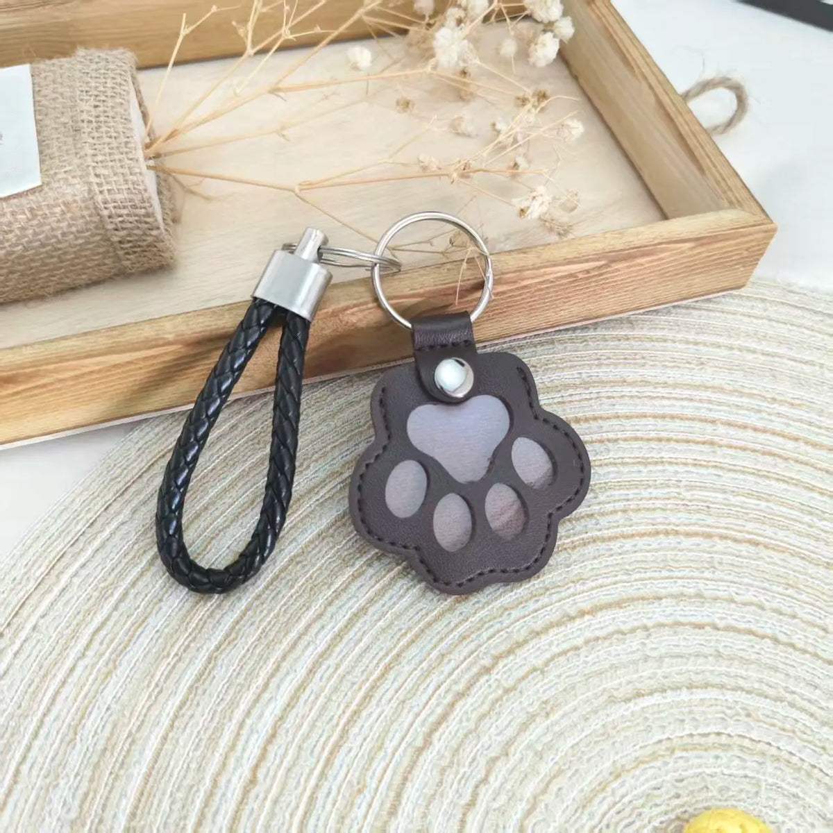 PU Leather Pet Hair Storage Bag