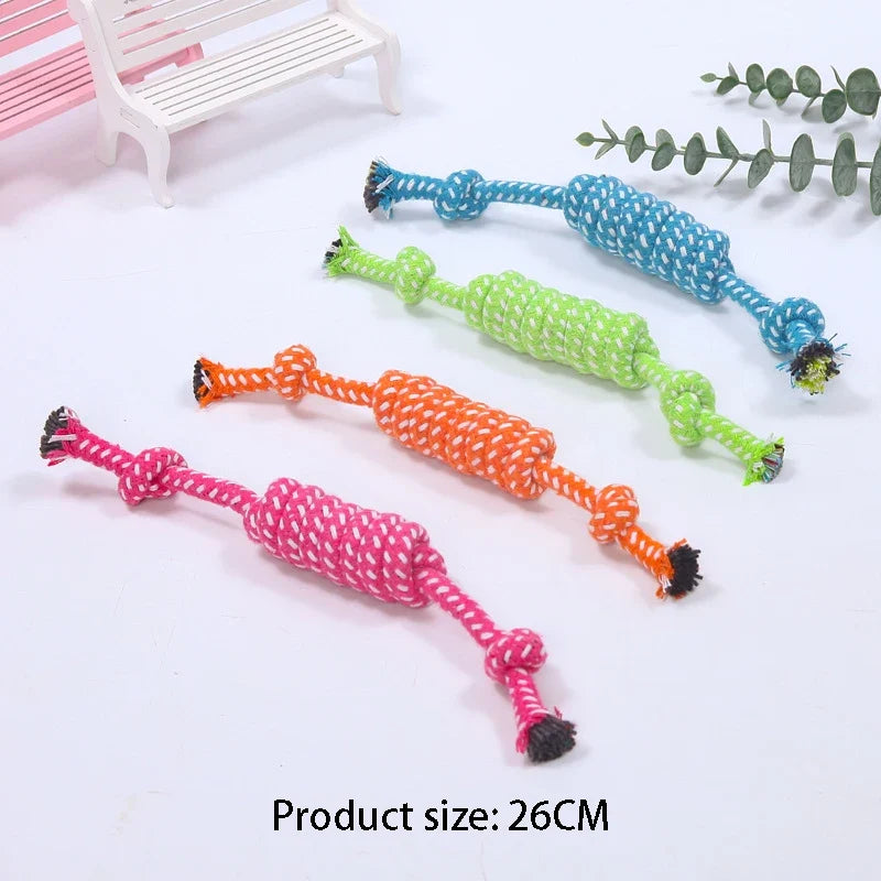 Interactive Cotton Rope Mini Dog Toys Ball – Dog Supplies