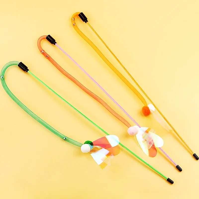 Cat Toy Butterfly Cats Stick Elastic Net Cat - MyPetDollar.com