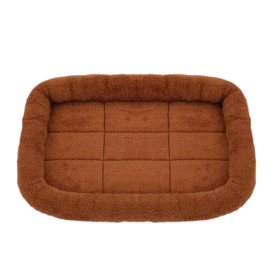 Soft Plush Square Dog Bed Mat Beds for Dogs - MyPetDollar.com