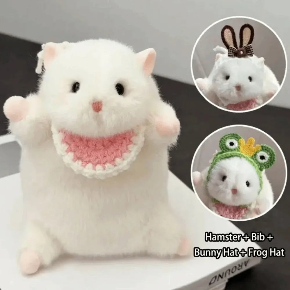 Durable Cute Plush Hamster Keychain Stress Relief Design Soft – 6 Colors