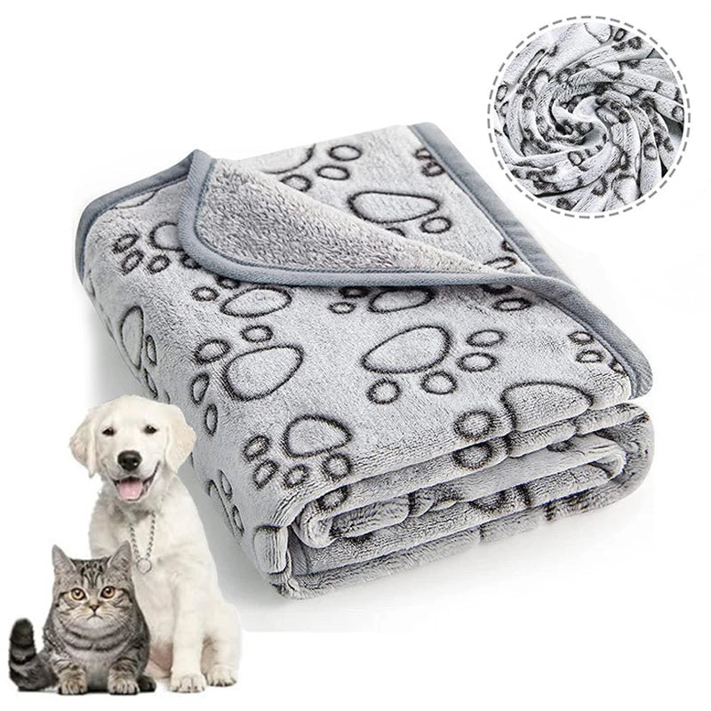 Soft Fluffy Pet Blanket Cute Cartoon Print - MyPetDollar.com