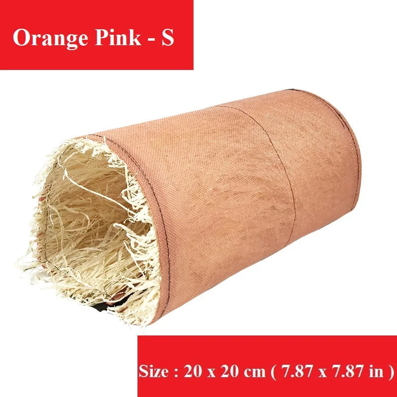 Foldable Small Pet Tunnel Hideout Cotton Linen Rabbit Guinea Pig – 9 Colors