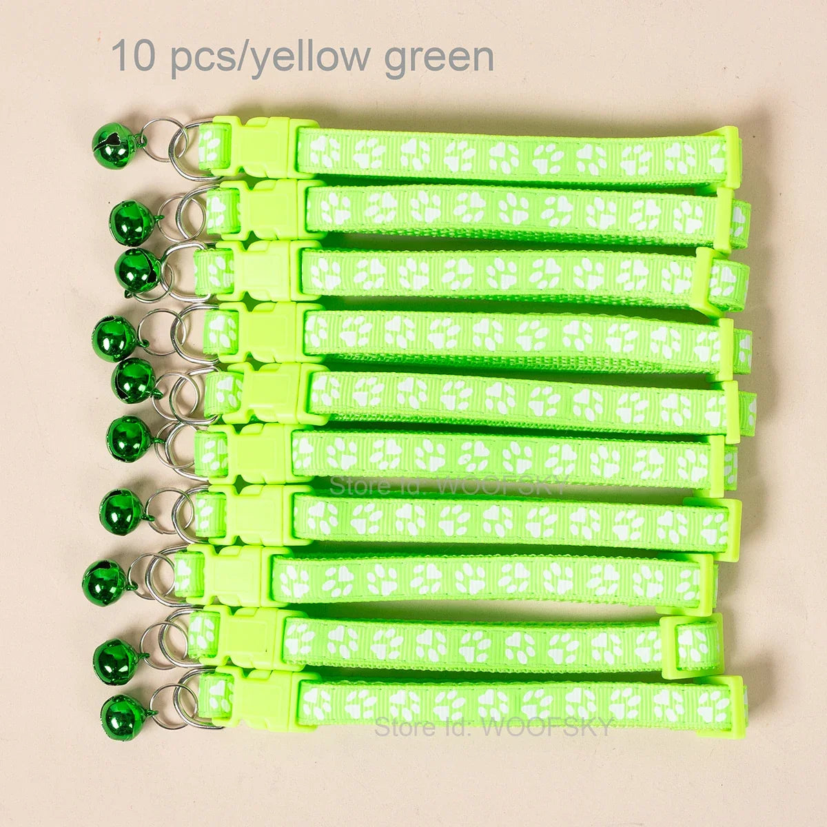 10pcs Colorful Pet Collars with Bell 23 - MyPetDollar.com