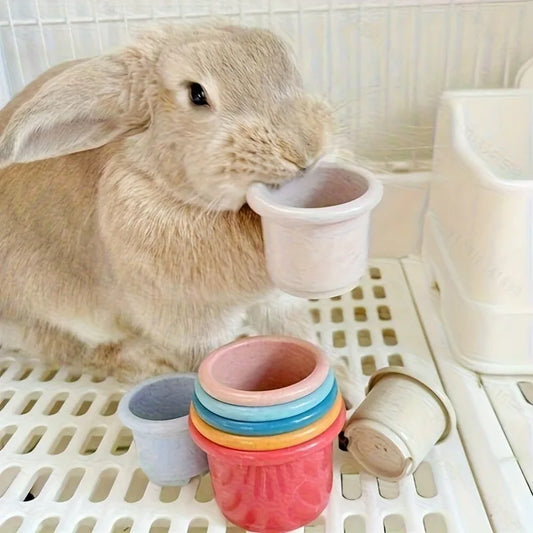 8Pcs/set Rabbit Stacking Cups Colorful - MyPetDollar.com