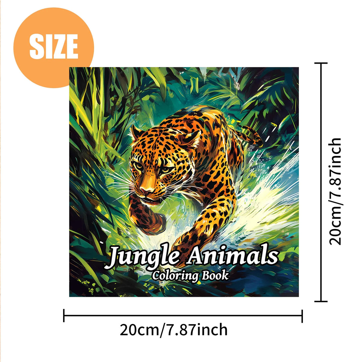 Jungle Animals Coloring Book Teenagers Colouring 24 Different for Dogs
