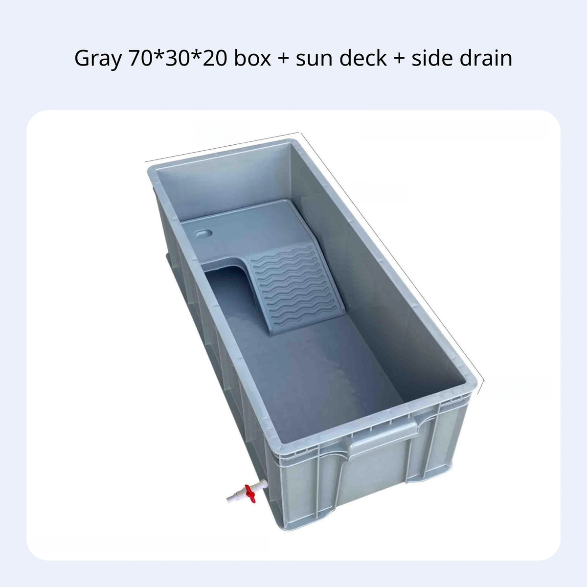 Rectangular Turtle Habitat With Drain Narrow - MyPetDollar.com