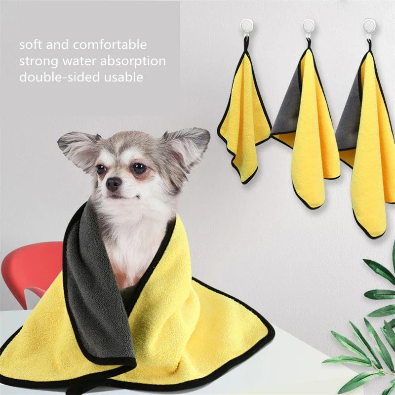 Pet Towel Bath Absorbent Towel Soft - MyPetDollar.com