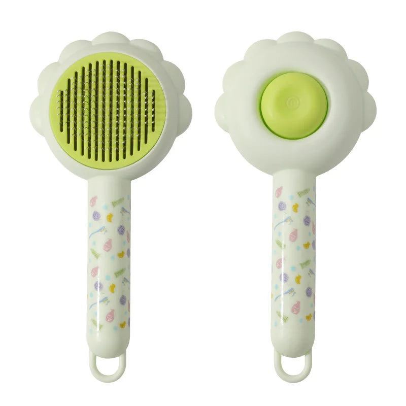 Pet Hair Cleaner Brush and Grooming Comb for Shedding Kitten Massage