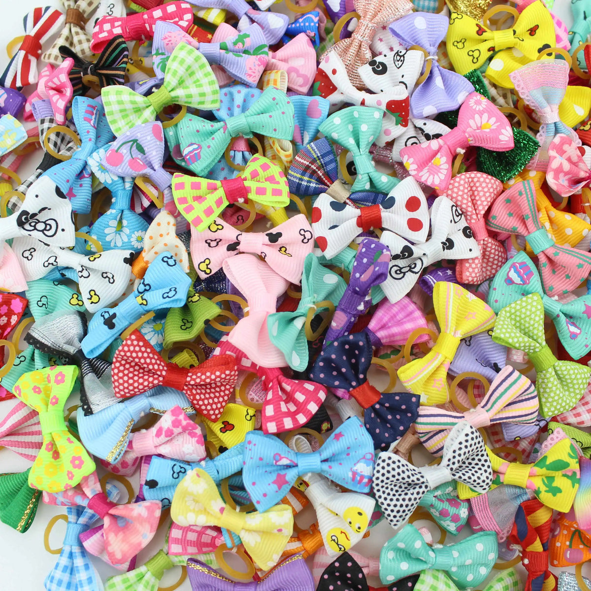 Set Cute Pet Bows Small Dogs Grooming - MyPetDollar.com