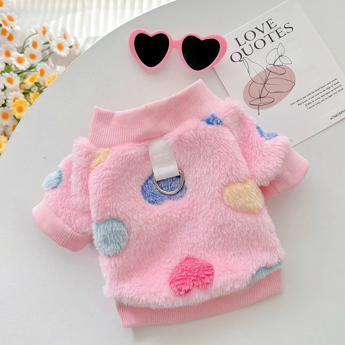 Super Soft Warm Winter Dog Jacket Hearted - MyPetDollar.com