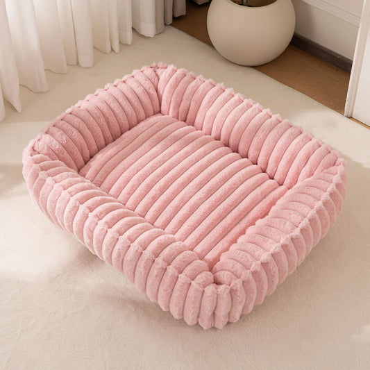Rectangle Plush Dog Bed Winter Warm Mat - MyPetDollar.com