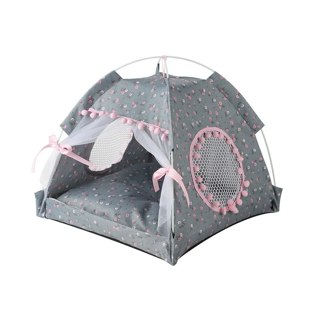 Ventilate Foldable Princess Cat Bed - MyPetDollar.com