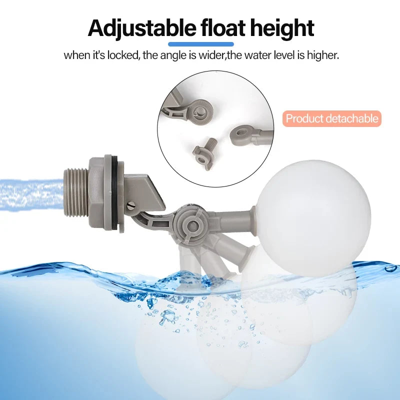 1Pcs 1/2" 3/4" Farm Floating Ball Valve Shut - MyPetDollar.com