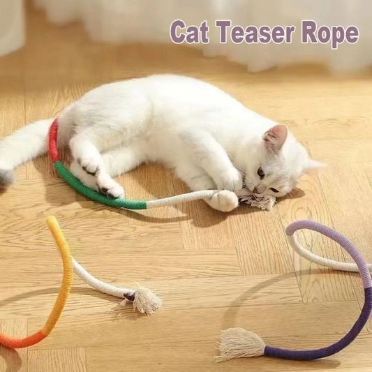 Fun Cotton Rope Cat Teaser Rope Relieve - MyPetDollar.com