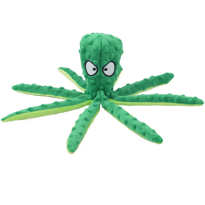 Pet Plush Toy Dog Squeak Octopus Shell Puzzle – 4 Colors
