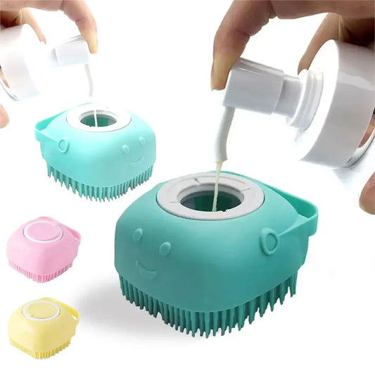 Pet Silicone Bath Foaming Massage Brush - MyPetDollar.com