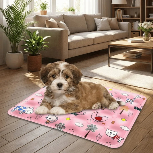 Cartoon Pet Cooling Mat Anti Bite Self Added - MyPetDollar.com