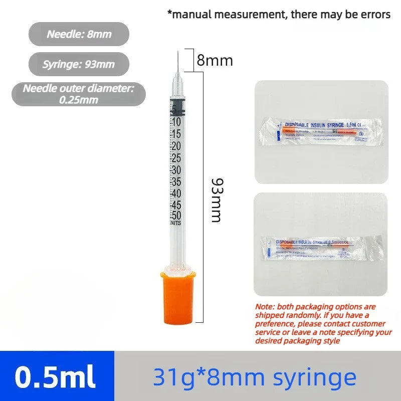 0.5 1ml Disposable Plastic Veterinary Syringe – 3 Sizes