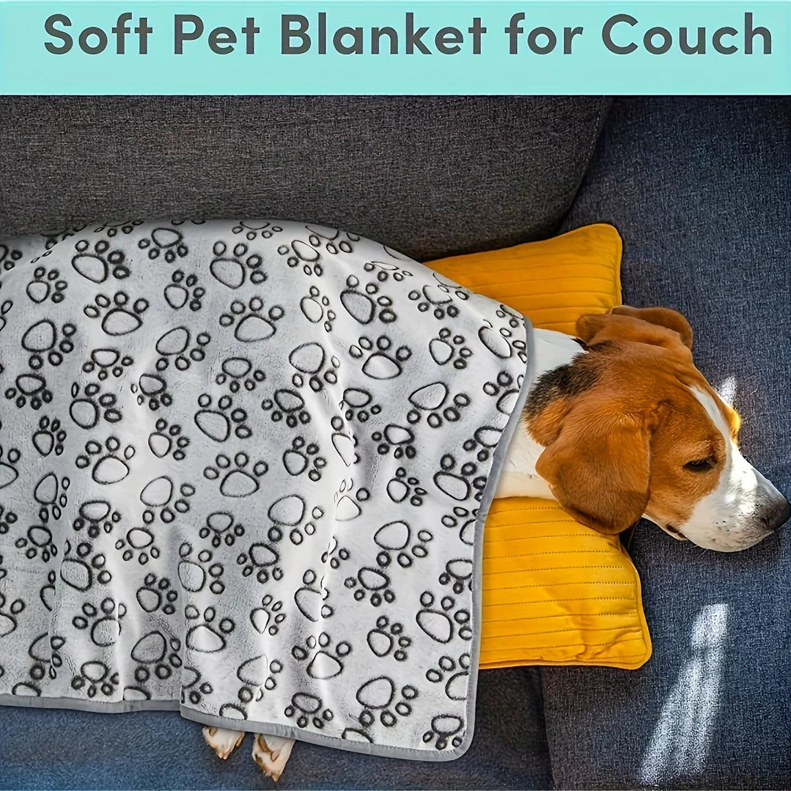 Soft Fluffy Pet Blanket Cute Cartoon Print - MyPetDollar.com
