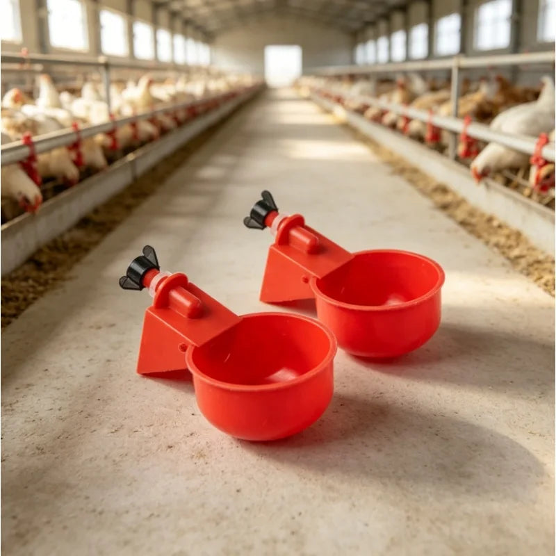2 Automatic Poultry Water Drinking Bowl – 2 Colors