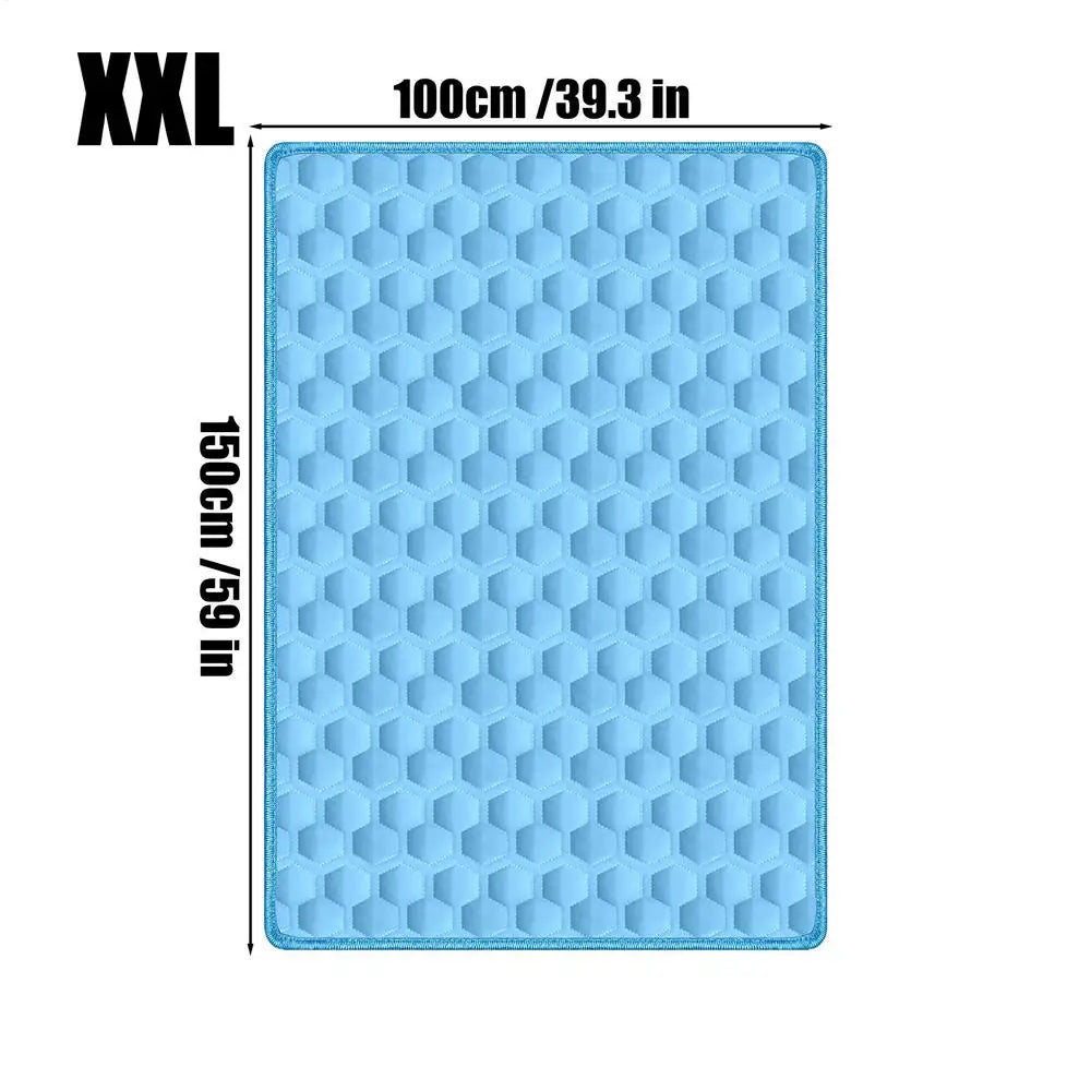 Breathable Summer Pet Cooling Pad Upgraded Ice Experience Washable – 5 Colors