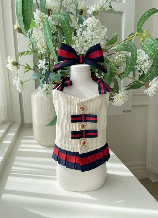 Classic Color Combination Luxury Pet Dress - MyPetDollar.com