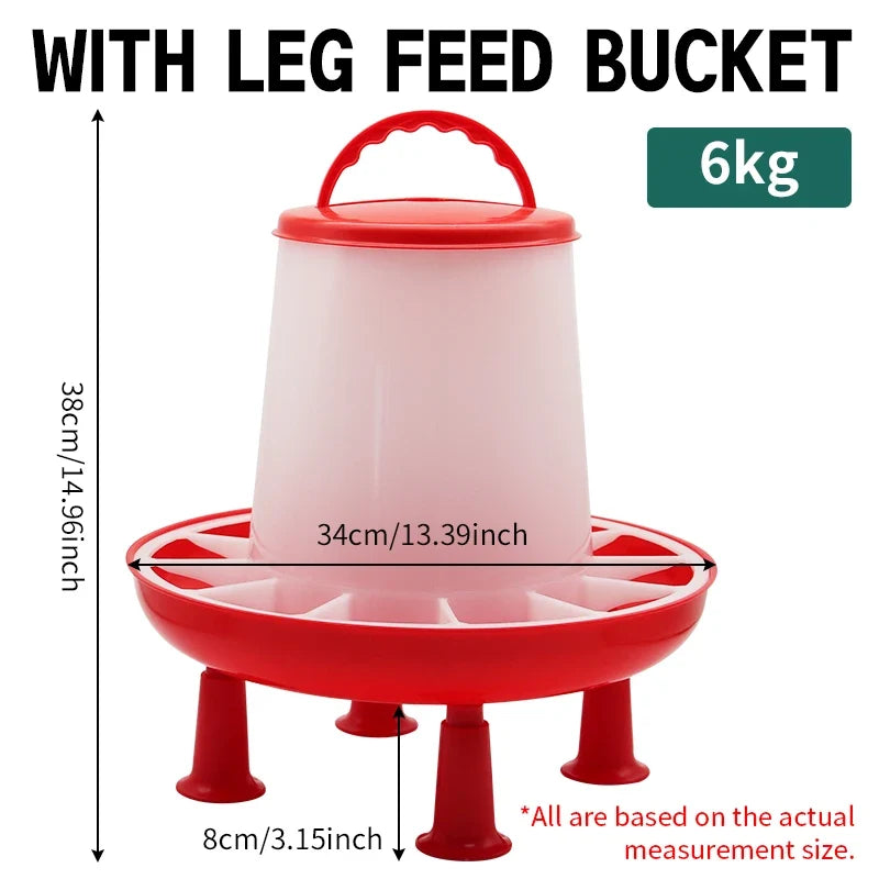 1.5 3 6 9 12kg Automatic Chicken Feeder – 9 Colors