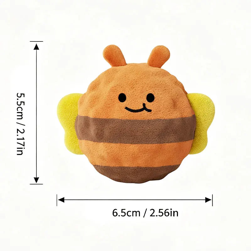 Soft Cute Cartoon Animal Plush Squeaky Dog Plaything
