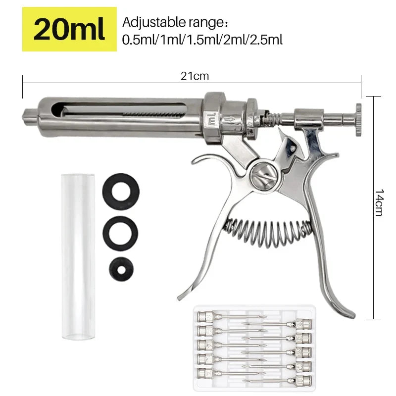 10 20 30 50ml Automatic Continuous Syringe – Livestock Health & Vet Tools