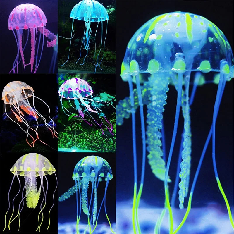 Artificial Swim Luminous Jellyfish Aquarium - MyPetDollar.com
