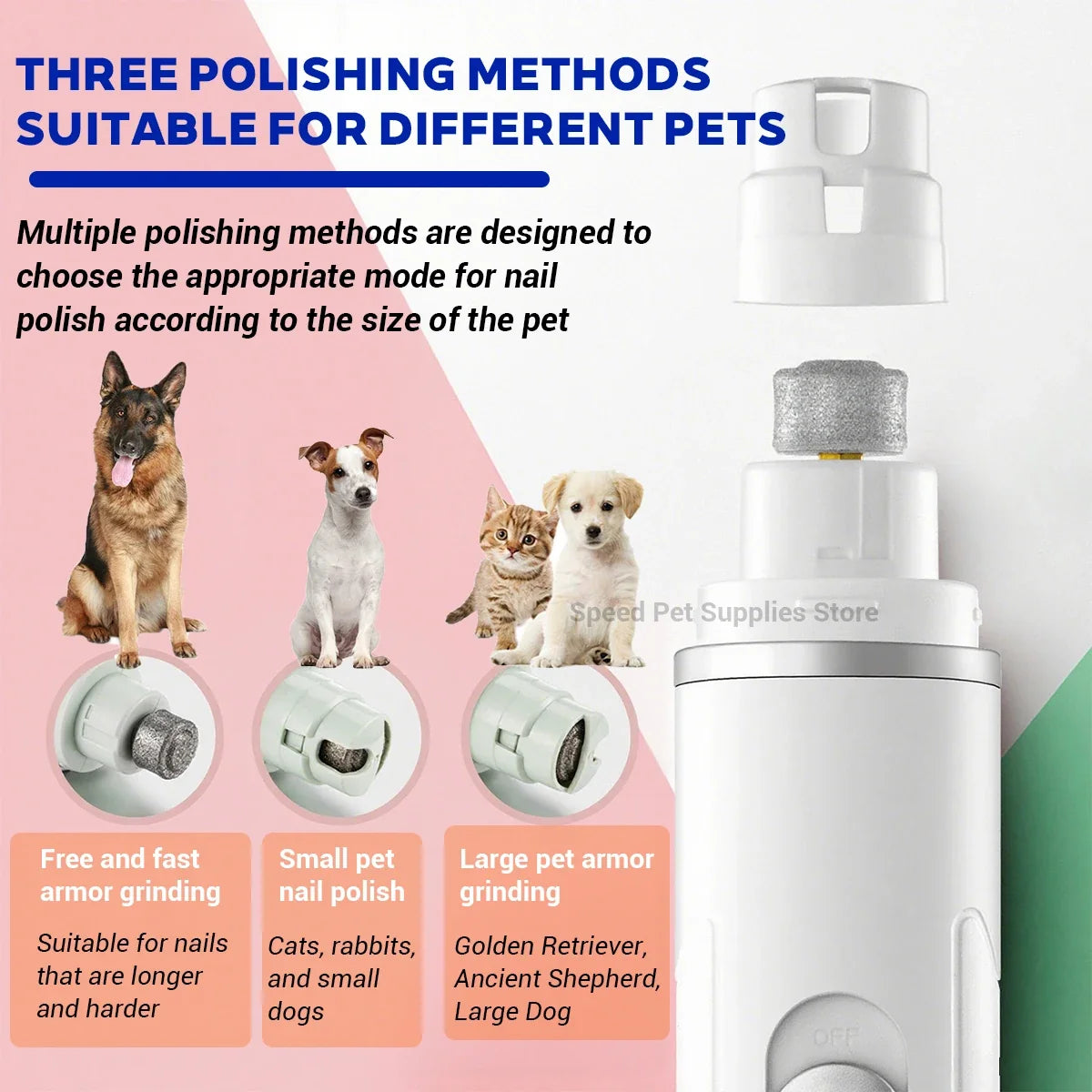 Dog Nail Grinder USB Rechargeable Electric - MyPetDollar.com