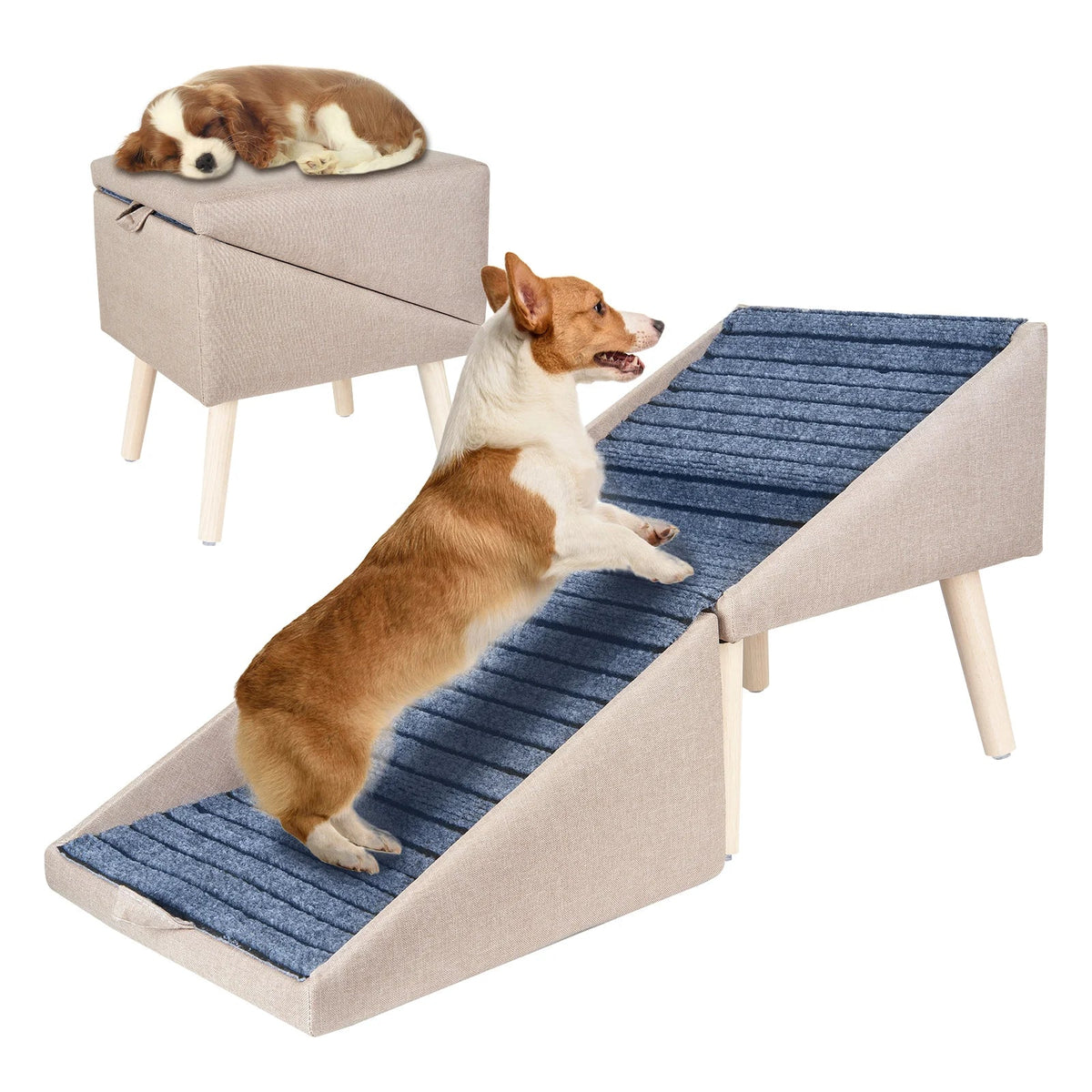 4-Tier Foldable Dog Stairs for Small Medium Large 2 – 3 Colors