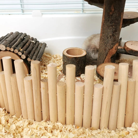 Hamster Wooden Ladder Fence Bite Resistant - MyPetDollar.com