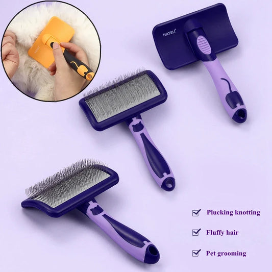 Dog Brush Stainless Steel Dogs Combs Massage - MyPetDollar.com