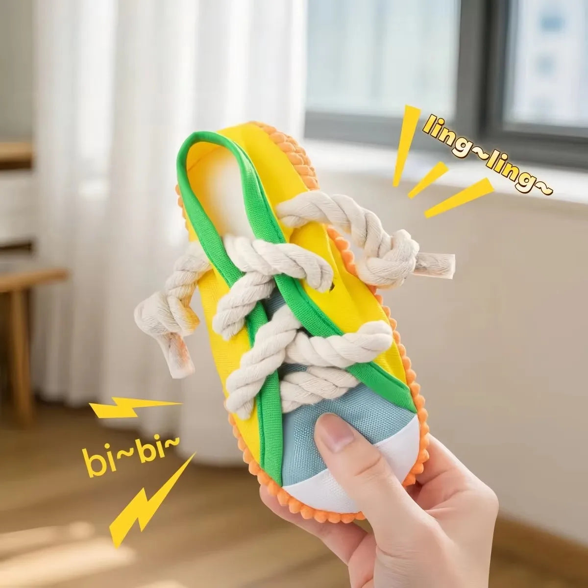 Squeaky Dog Toy Shoe Shape for Small Medium - MyPetDollar.com