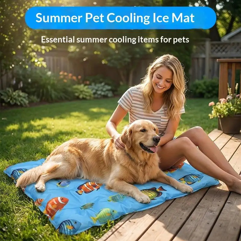 1PC Dog Cat Cooling Mat Summer Pet Ice Pad - MyPetDollar.com