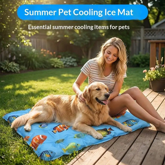 1PC Dog Cat Cooling Mat Summer Pet Ice Pad - MyPetDollar.com