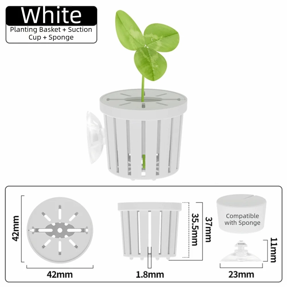 Water Plant Stand Fish Tank Hydroponic Planting Basket Planted – 7 Colors